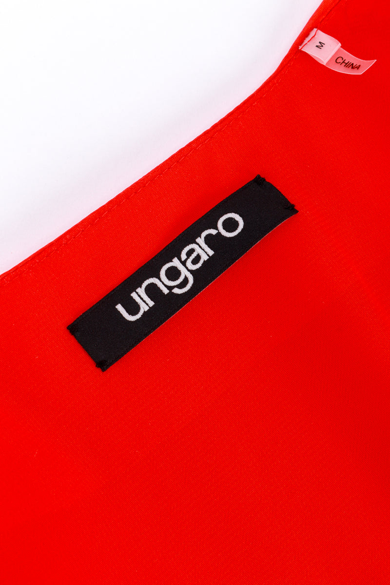 Ungaro Embroidered Floral Fringe Jacket signature label @recess la