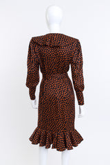 Ungaro Dot Print Ruffle Dress back @RECESS LA