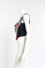 Vivienne Westwood 2022 S/S Tartan Portrait Corset on mannequin side @RECESS LA