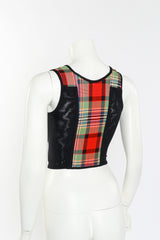 Vivienne Westwood 2022 S/S Tartan Portrait Corset on mannequin back @RECESS LA