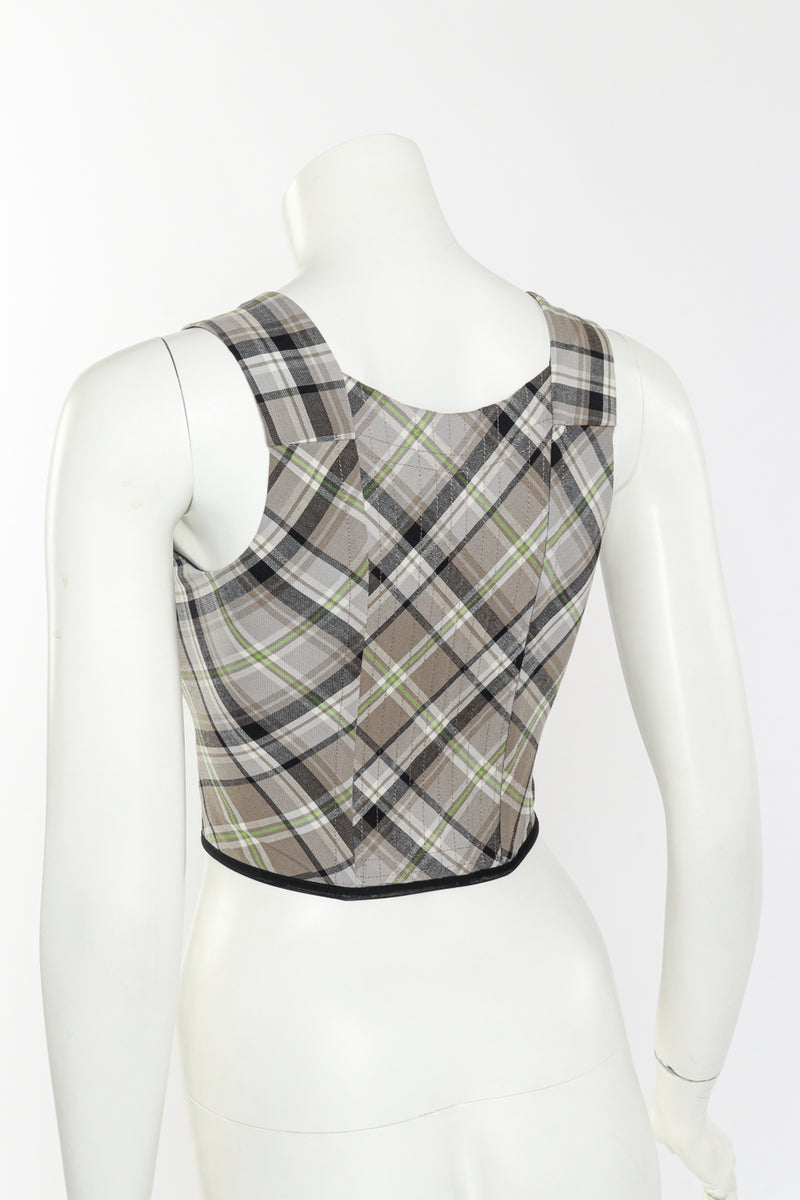 Vivienne Westwood 2021 F/W Plaid Portrait Corset back mannequin @RECESS LA