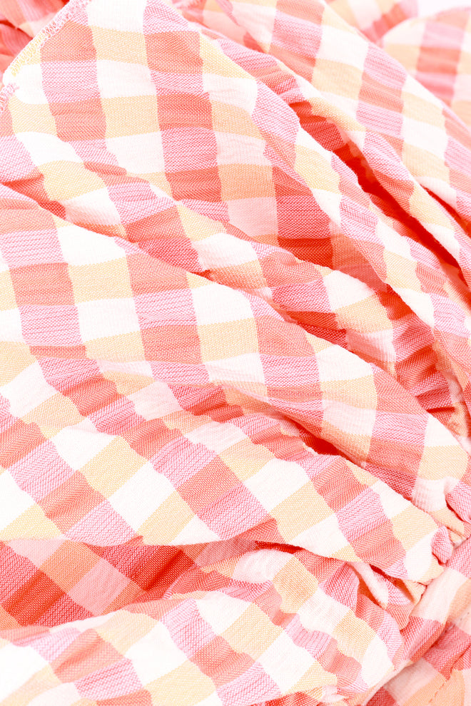 Vivienne Westwood 2011 S/SP Gingham Ruffle Dress fabric @RECESS LA