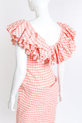 Vivienne Westwood 2011 S/SP Gingham Ruffle Dress back detail mannequin @RECESS LA