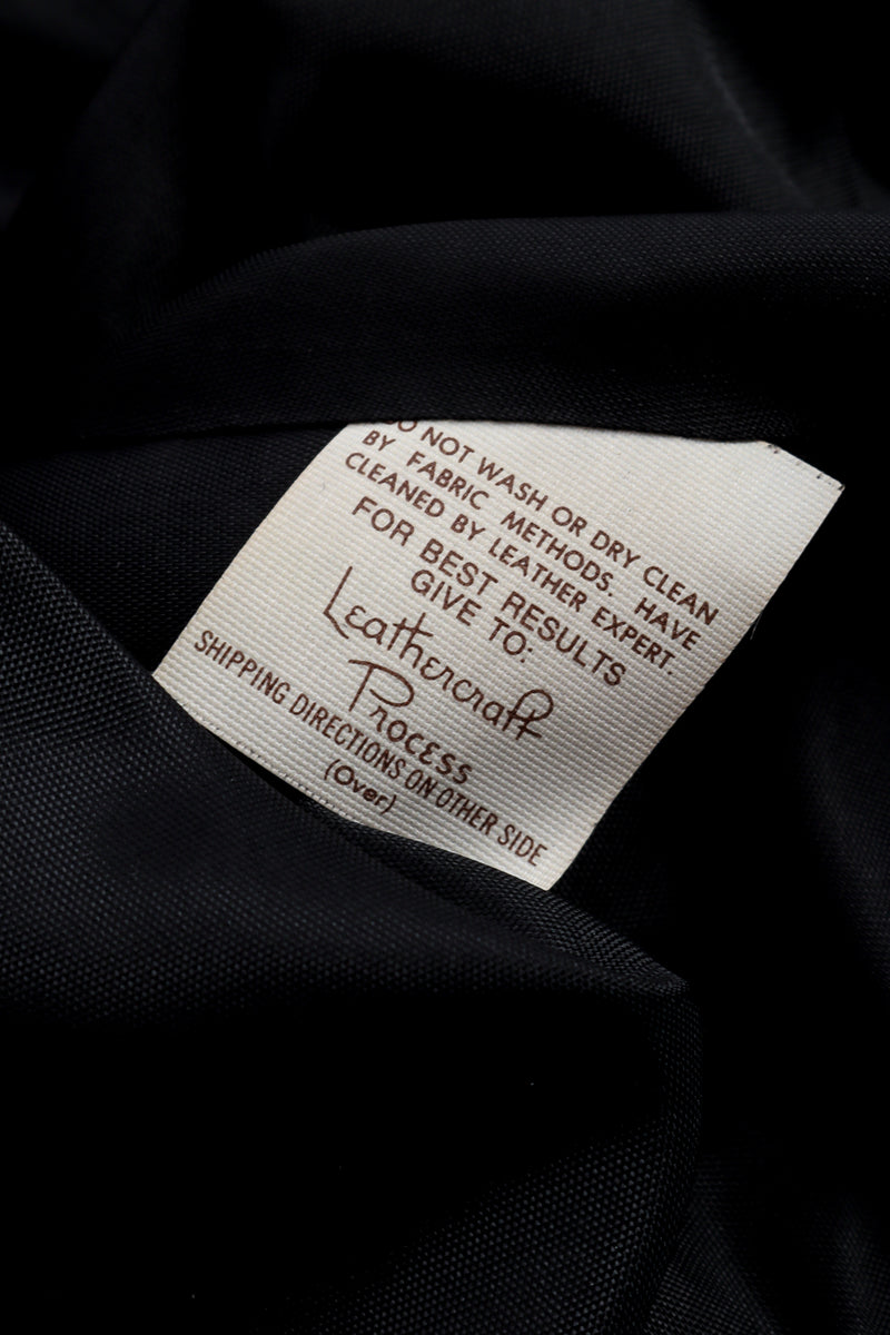 Suede Ribbon Swirl Bolero Jacket by Vakko fabric tag @recessla