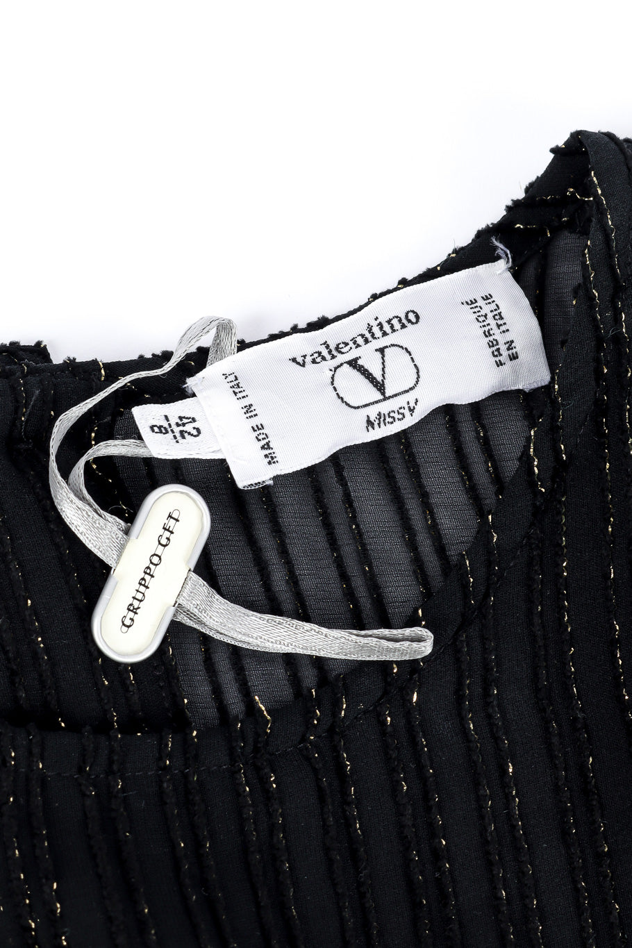 Valentino sheer lamé stripe blouse designer label @recessla