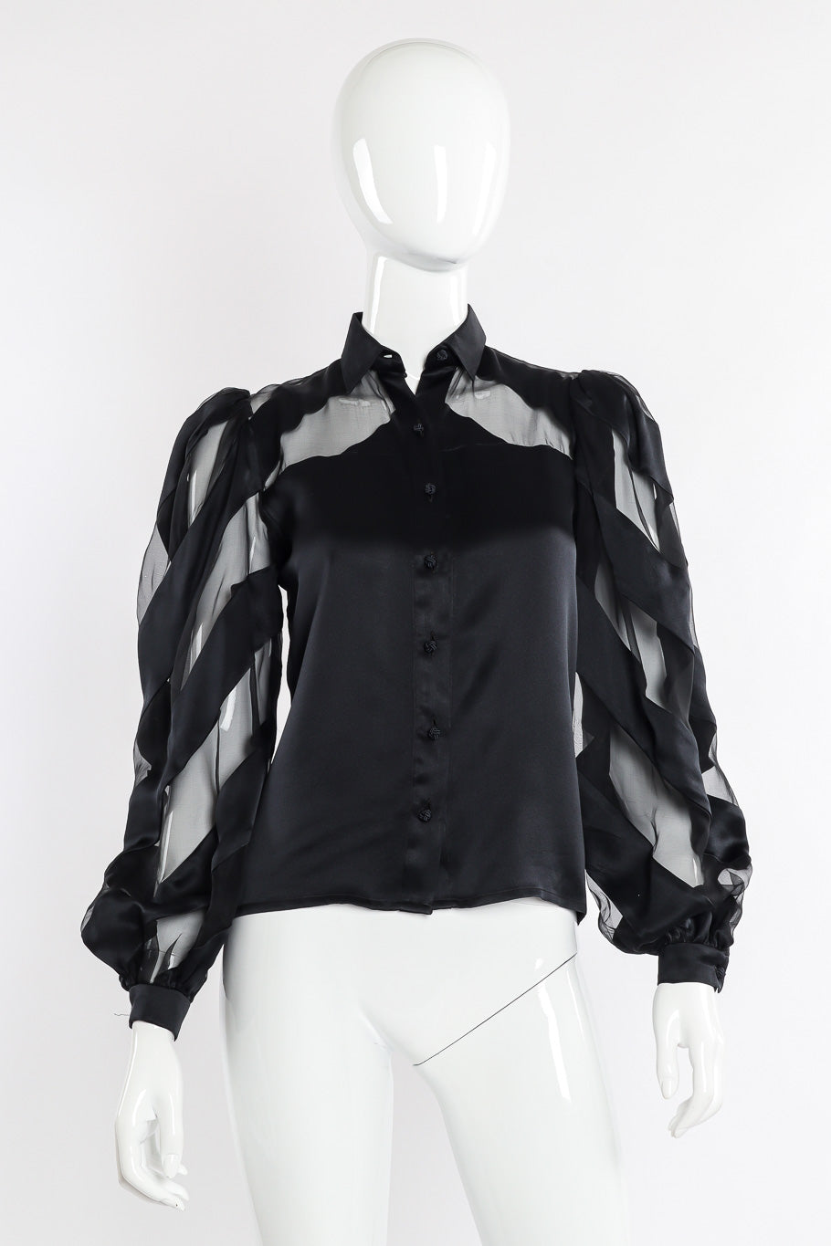 Ballon sleeve blouse by Valentino on mannequin front @recessla