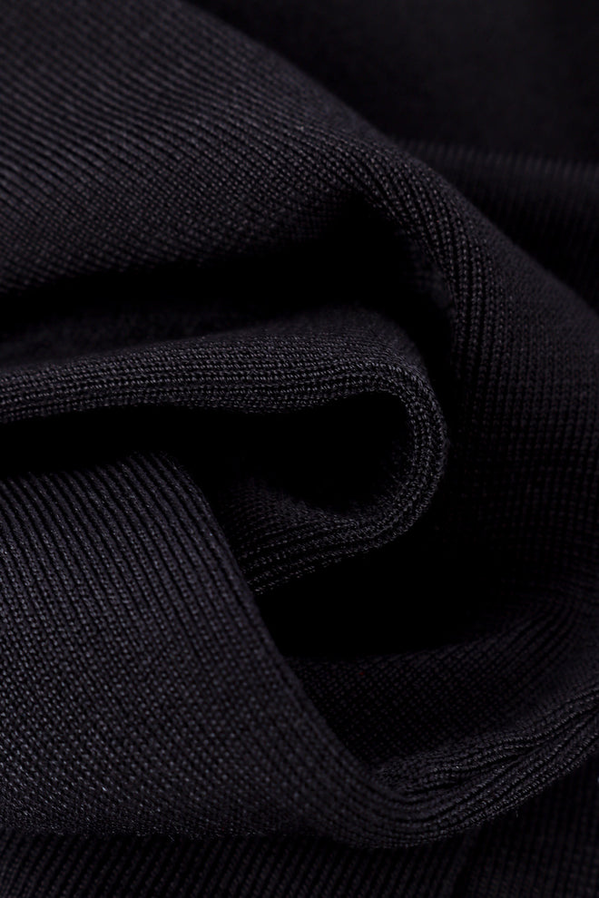 Valentino Beaded Fishnet Knit Top fabric closeup @recessla