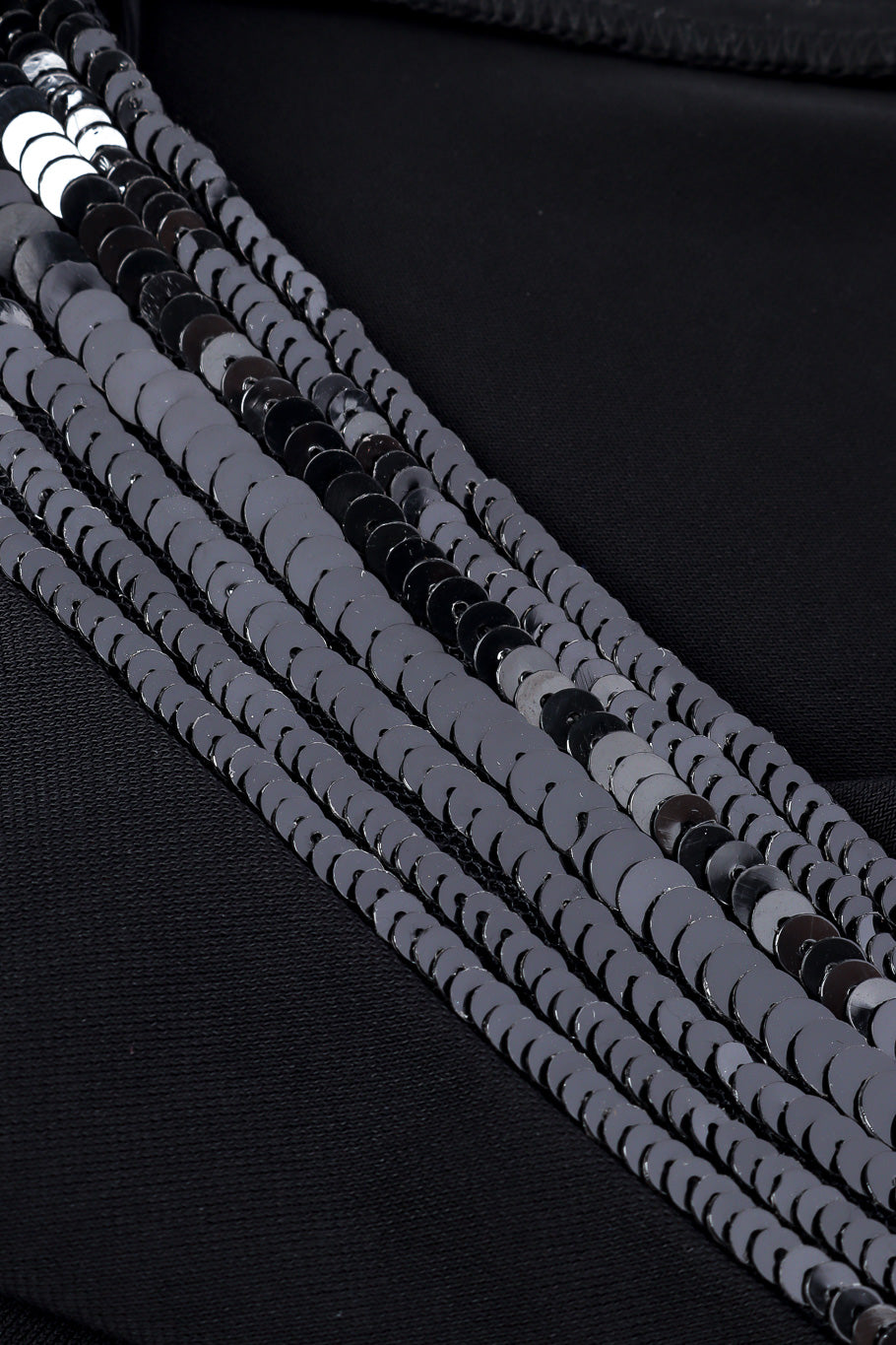 Valentino one shoulder sequin gown details @recessla