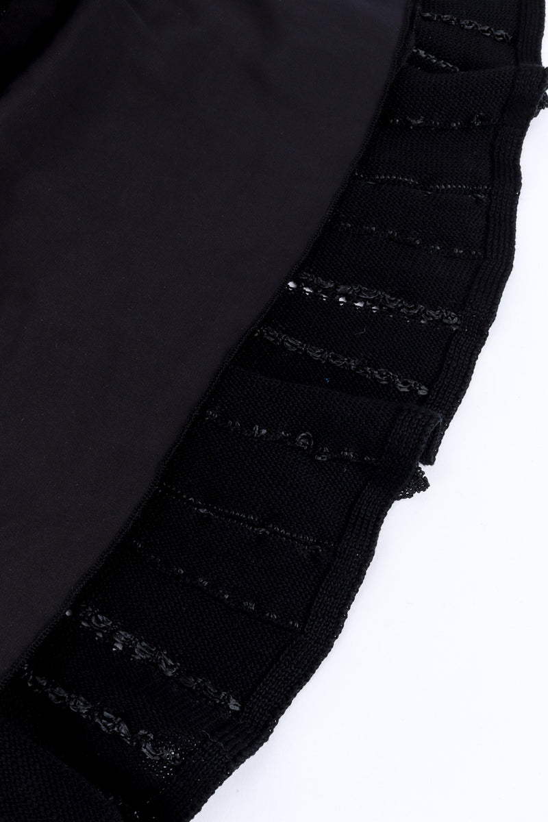 Ribbed Ruffle Knit Top & Skirt Set by Valentino skirt hem and lining @recessla