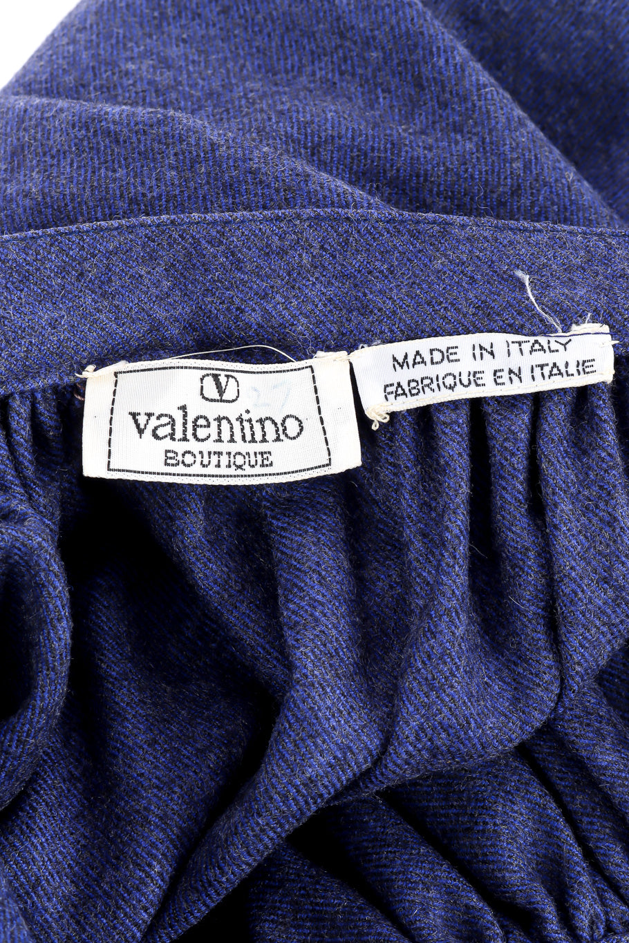 Valentino Boutique cotton denim top and skirt set designer label on skirt @recessla