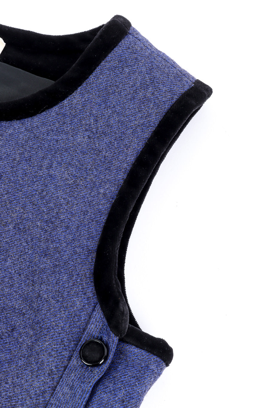 Valentino Boutique cotton denim top and skirt set top trim details @recessla