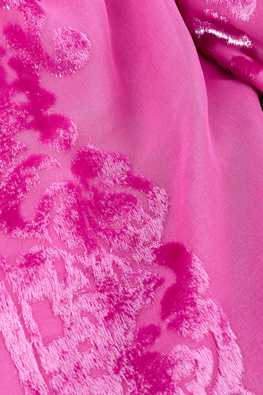 Velvet fringe shawl by Valentino silk close @recessla