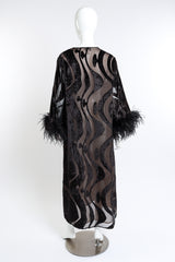 Valentino Feather & Velvet Caftan back on mannequin @RECESS LA