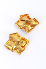 Hervé Van der Straeten Gold Gilded Flower Earrings back @RECESS LA