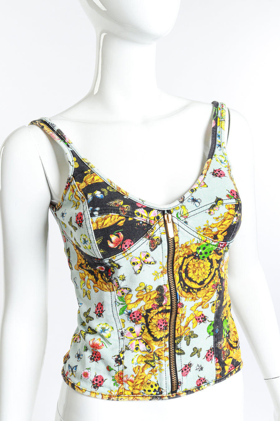 Versace Jeans Couture Baroque Ladybug Bustier Top – Recess