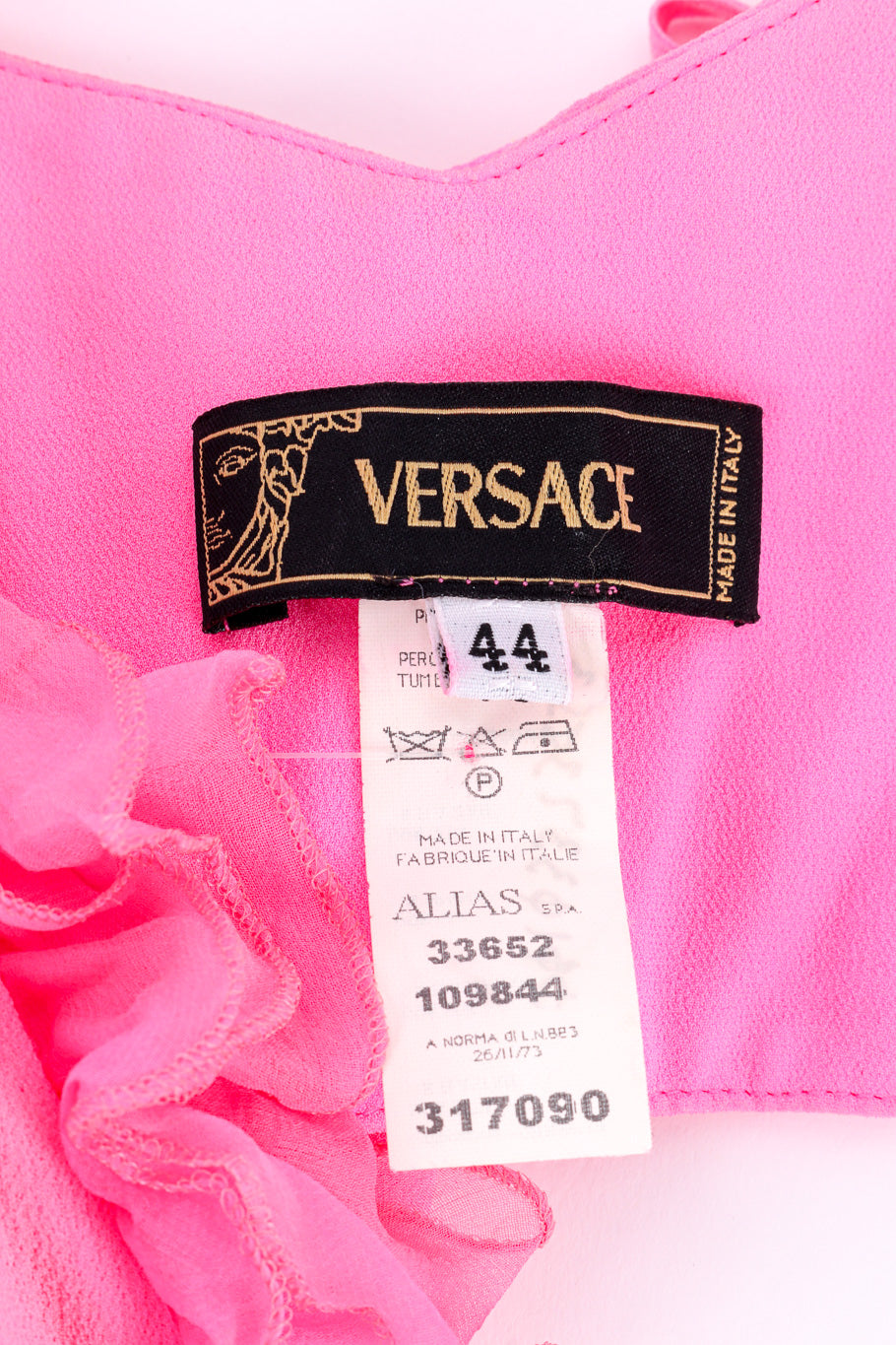 Halter dress by Versace label @recessla