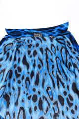 Vintage Versace Classic V2 Animal Print Blouse view of interior @recess la