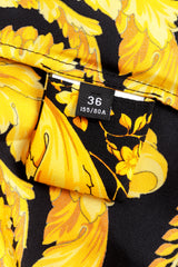 Versace Baroque Crown Silk Button Up size tag @recess la