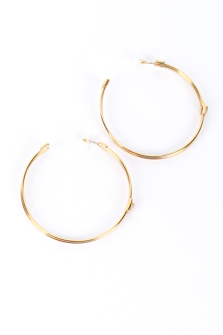 Versace Medusa Head Hoop Earrings @RECESS LA