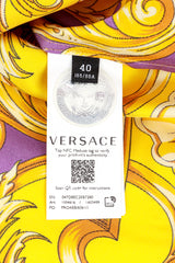 Versace Dark Orchid Barocco Blouse label @RECESS LA