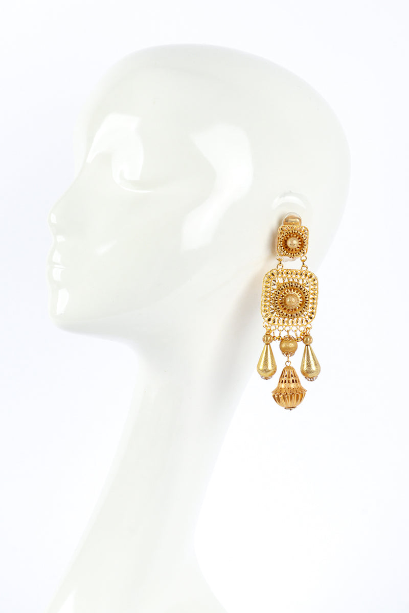 Lawrence Vrba Byzantine Charm Drop Earrings on mannequin @RECESS LA