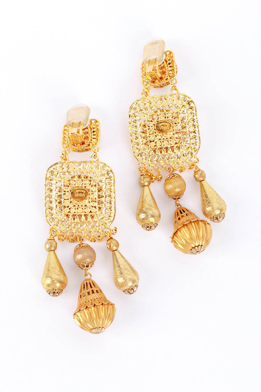 Lawrence Vrba Byzantine Charm Drop Earrings backs @RECESS LA