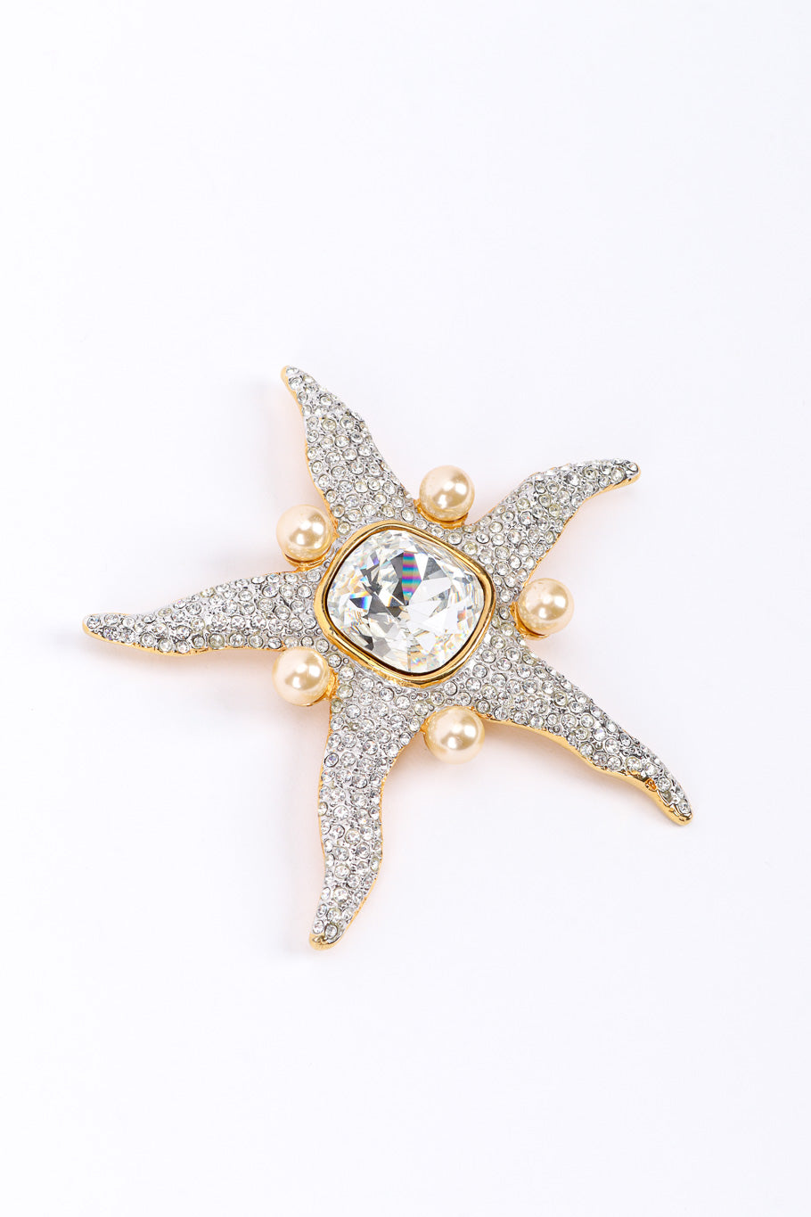 Starfish Rhinestone Brooch by Valentino @recessla