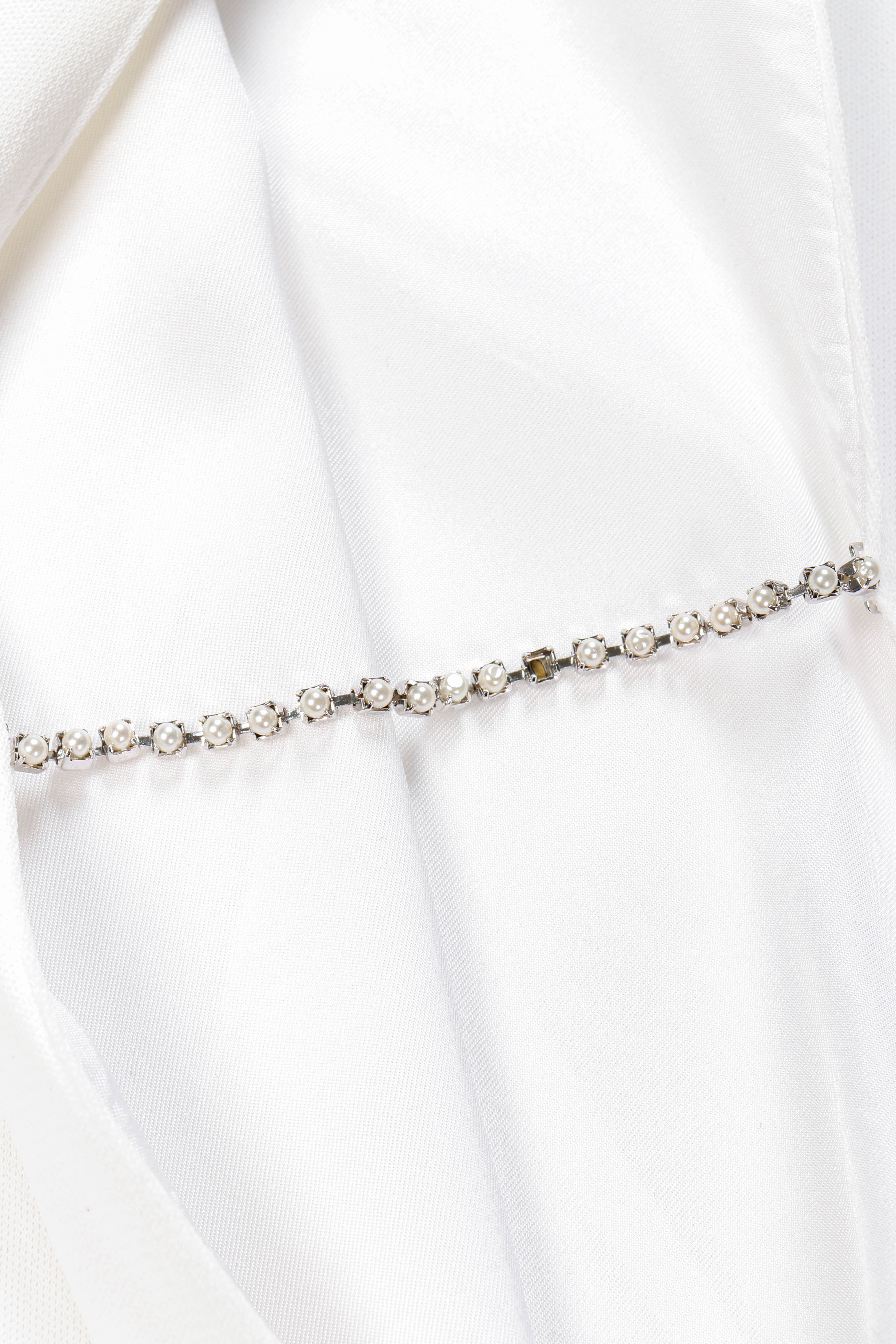 Vintage Versus Gianni Versace Crystal Cutout Sheath Dress rhinestone chain closeup @recessla