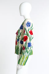 Vintage Victor Costa Sequin Flower Garden Jacket side on mannequin @recess la