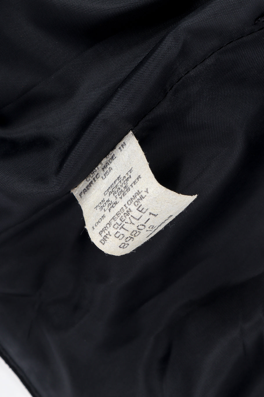 Vintage Victor Costa Strapless Pleated Peplum Dress content label @recess la