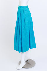 Victor Costa Aqua Iridescent Culottes on mannequin @RECESS LA