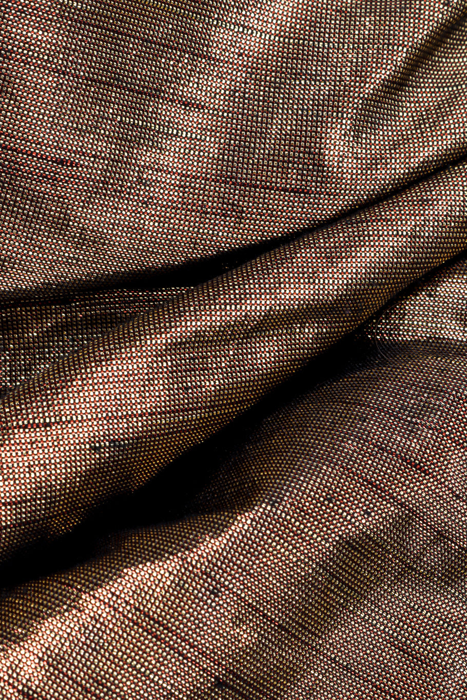Vintage Victor Costa Paisley Puff Sleeve Jacket fabric closeup @recessla