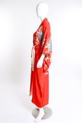 Vintage Floral Silk Kimono side on mannequin @recess la