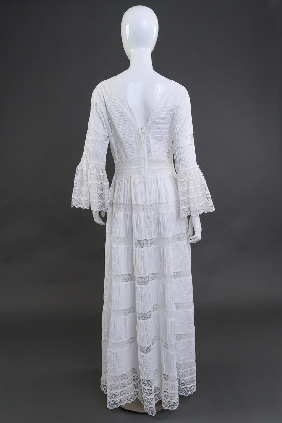 Vintage Porcelain Mexican Pintuck Wedding Dress – Recess