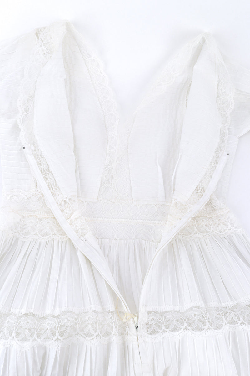 mexican vintage wedding dress Vintage Porcelain Mexican Pintuck Wedding Dress – Recess