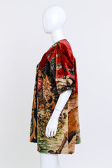 Vintage Stag Carpet Coat side on mannequin @recess la