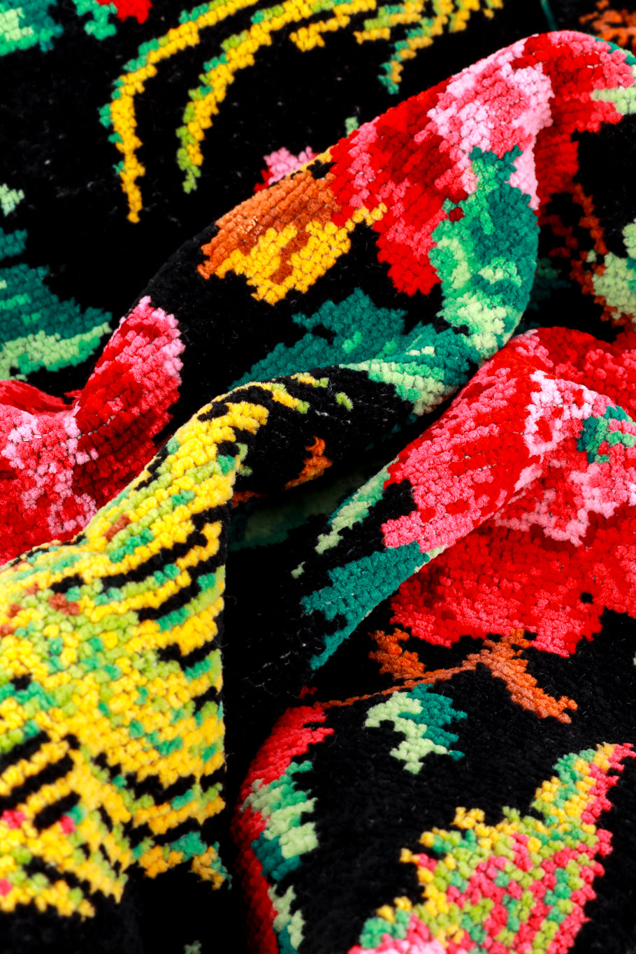 Vintage Birds Of Paradise Tapestry Robe fabric @RECESS LA
