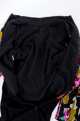 Vintage Abstract Beaded Top Gown back unzipped @recess la