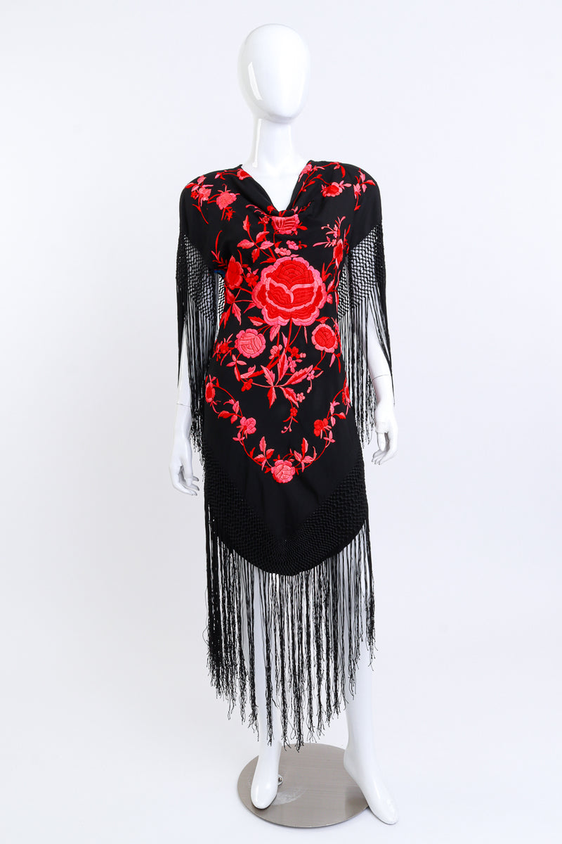 Vintage Piano Shawl Fringe Dress Recess Vintage Piano Shawl Fringe Dress Recess
