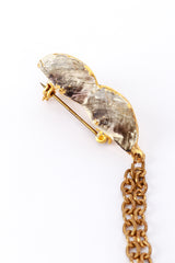 Louis C. Mark for Rice Weiner Double Pin Chinese Villager Chain Brooch detail @RECESS LA