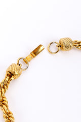 Vintage Tassel Pendant Necklace clasp tarnish inner view @recessla