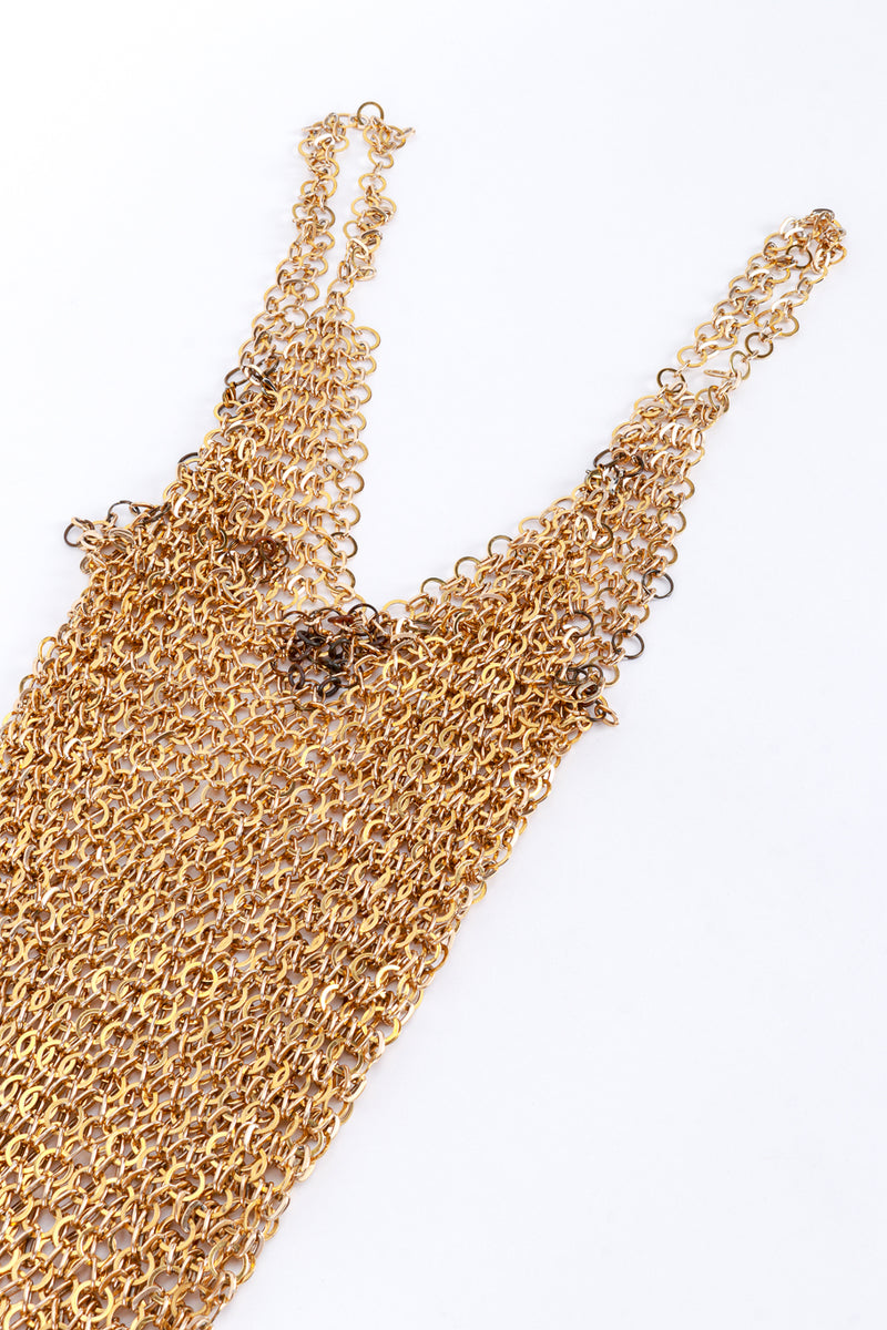 Vintage Hoop Chain Link Dress front laid flat closeup @recess la