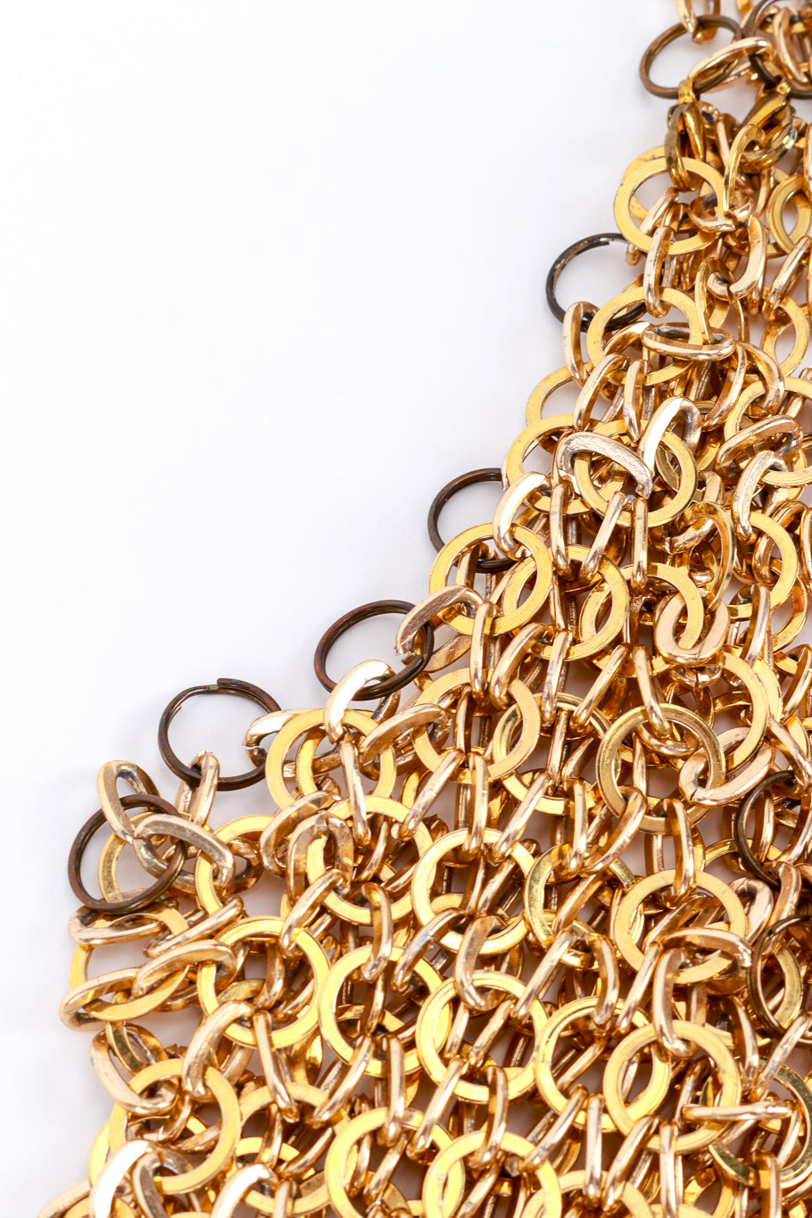 Vintage Hoop Chain Link Dress tarnished link closeup @recess la