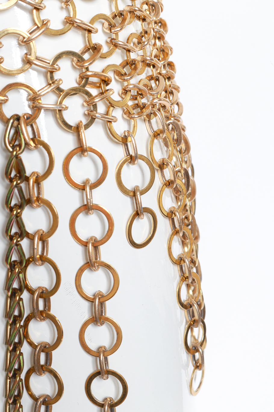 Vintage Hoop Chain Link Dress hoop fringe closeup @recess la