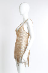 Vintage Hoop Chain Link Dress side on mannequin @recess la