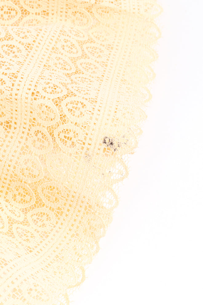 Vintage Blush Pink Mexican Pintuck Wedding Dress stain @RECESS LA