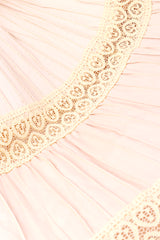 Vintage Blush Pink Mexican Pintuck Wedding Dress fabric @RECESS LA