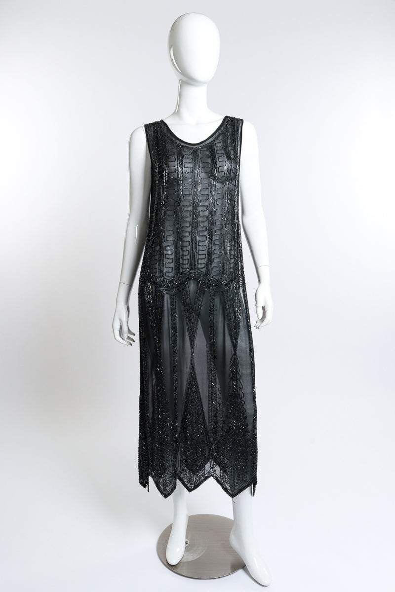 Vintage 1920s Beaded Flapper Dress Recess Vintage 1920s Beaded Flapper Dress Recess