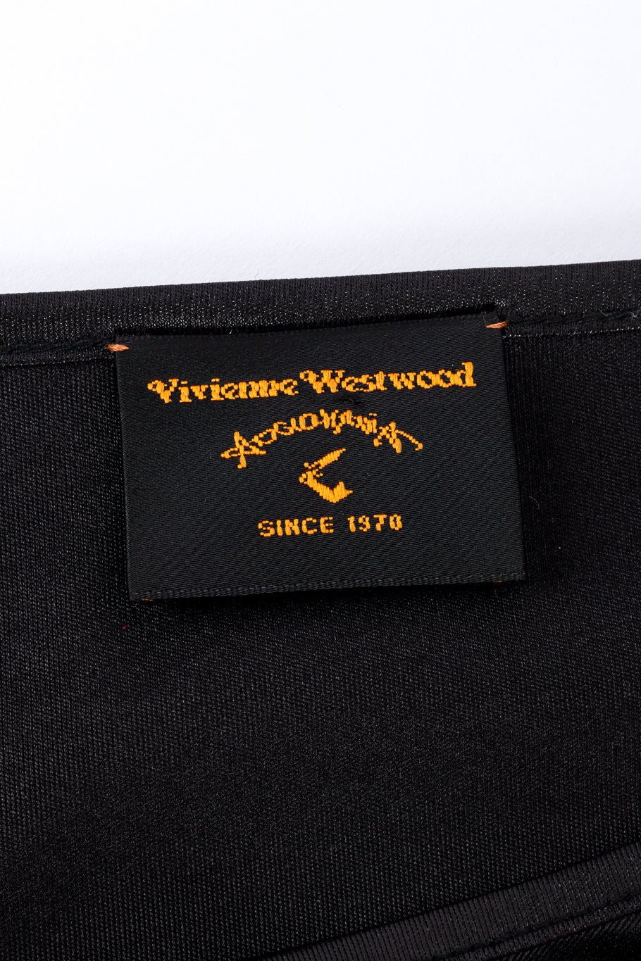 Vivienne Westwood Draped Metallic Jersey Dress label @recess la