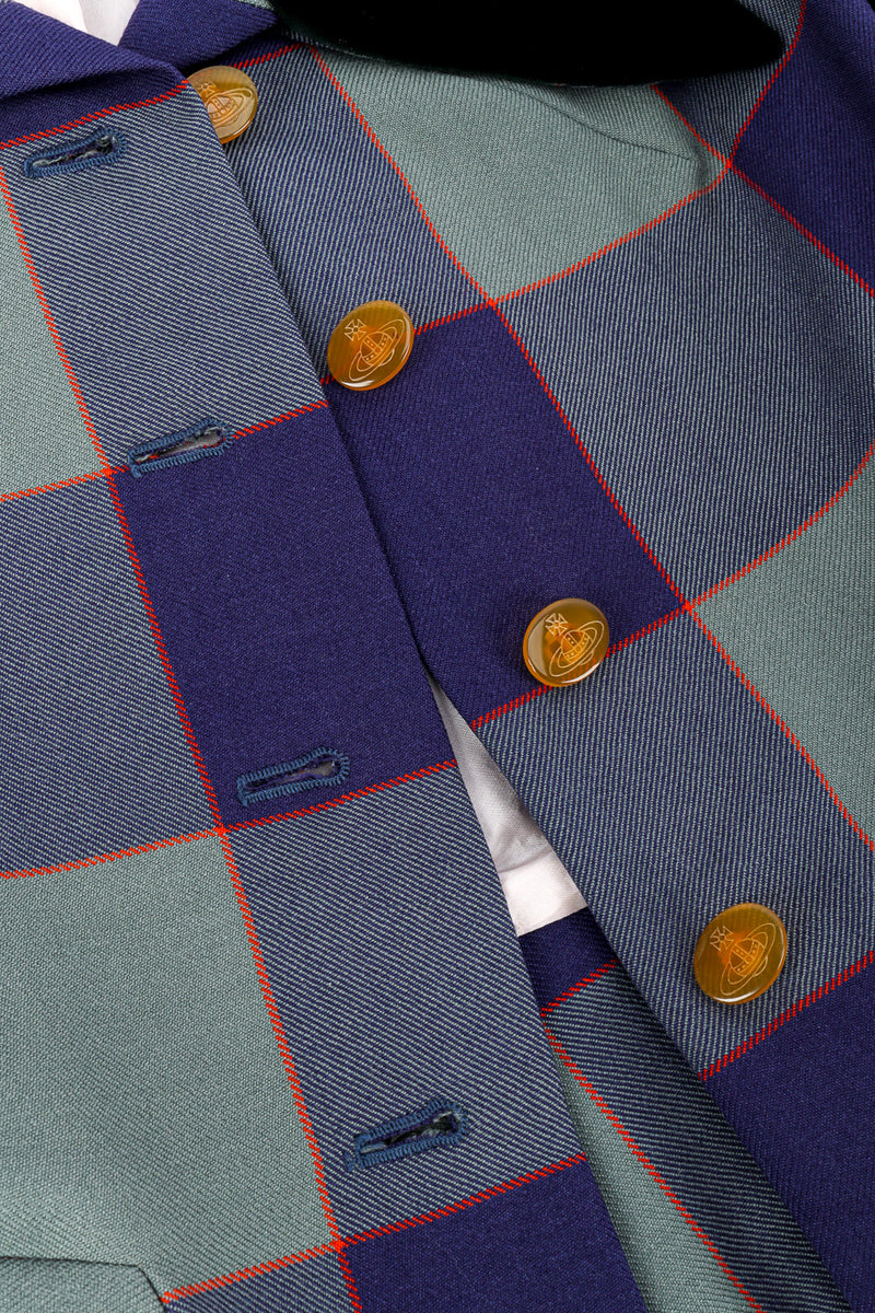 Wool suit by Vivienne Westwood buttons @recessla